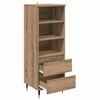 vidaXL Haut Armoire Ch&ecirc;ne artisanal 40 x 36 x 110 cm Bois d'ing&eacute;nierie