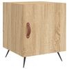 vidaXL Table de chevet ch&ecirc;ne sonoma 40x40x50 cm bois d&rsquo;ing&eacute;nierie