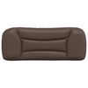 vidaXL Coussin de t&ecirc;te de lit Hvar marron 100 cm similicuir
