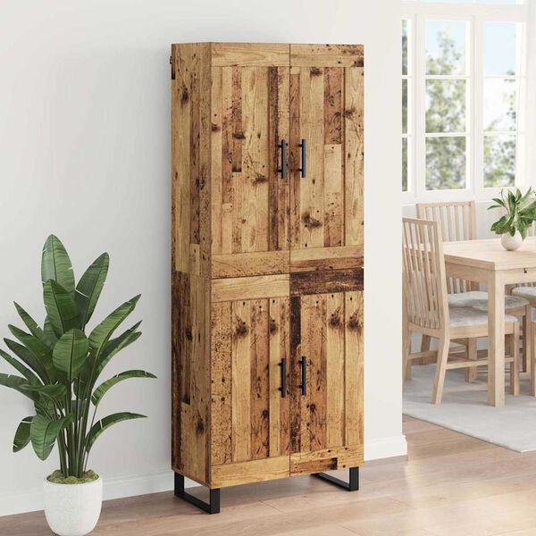 vidaXL Haut Armoire Bois ancien 69,5 x 34 x 180 cm Bois d'ing&eacute;nierie