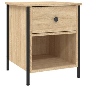 vidaXL Table de chevet chêne sonoma 40x42x50 cm bois d'ingénierie