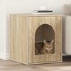 vidaXL Maison pour chat Sonoma 53 x 52 x 62 cm Bois d'ing&eacute;nierie