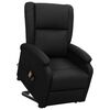 vidaXL Fauteuil de massage Noir Similicuir