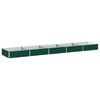 vidaXL Jardin sur&eacute;lev&eacute; Vert 400 x 80 x 24 cm acier lamin&eacute; &agrave; froid