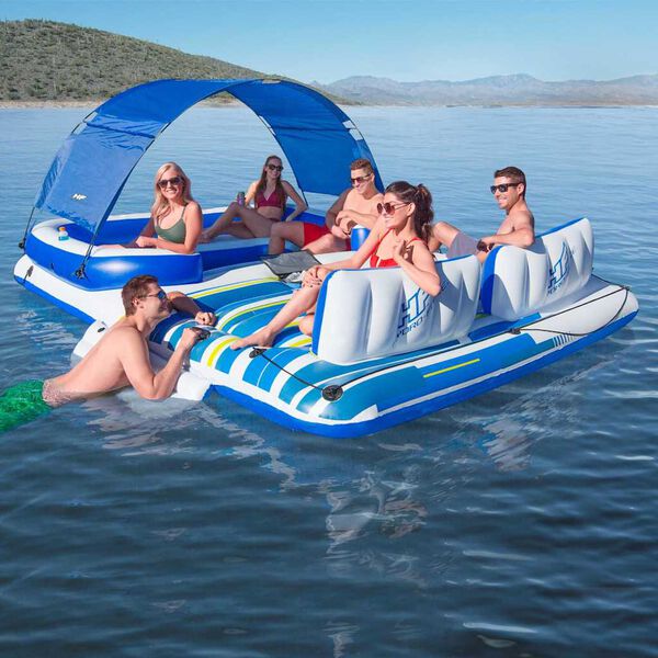 Bestway &Icirc;le flottante Tropical Breeze 389x274 cm 43105