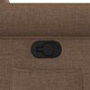 vidaXL Fauteuil inclinable Marron Tissu