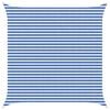 vidaXL Voile d'ombre Bleu et Blanc 4,5 x 4,5 m HDPE