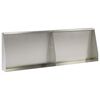 vidaXL Mur de sout&egrave;nement 2 pc 60 x 12 x 50 cm Acier inoxydable