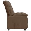 vidaXL Fauteuil inclinable Marron Tissu