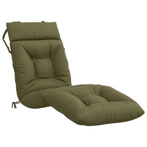 vidaXL Coussin de transat VIANEN 100 % polyester Vert olive