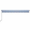 vidaXL Auvent automatique capteur de vent/LED 600x300 cm Bleu et blanc