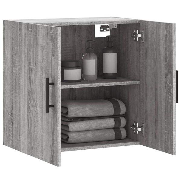 vidaXL Armoire murale sonoma gris 60x31x60 cm bois d'ing&eacute;nierie