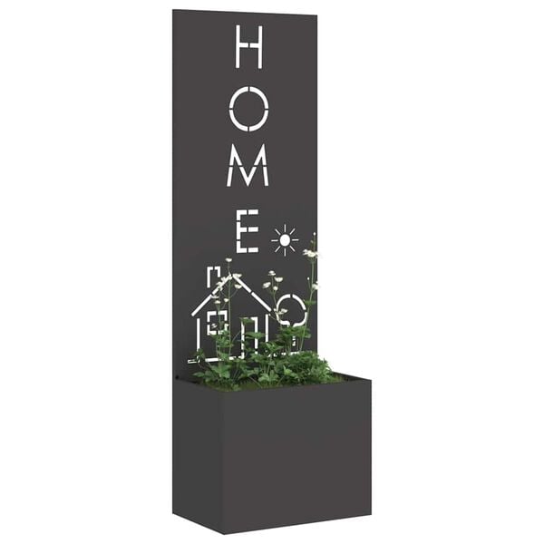 vidaXL &Eacute;cran de confidentialit&eacute; de jardin Fretwork Noir 50 x 140 cm