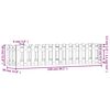 vidaXL Lit sur&eacute;lev&eacute; de jardin design de cl&ocirc;ture 150x30x30cm pin massif