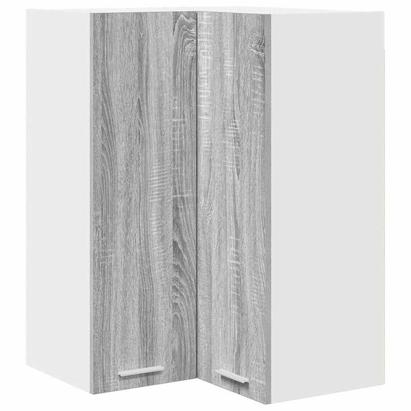 vidaXL Armoire suspendue Gris Sonoma et Blanc 57 x 57 x 80 cm