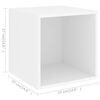 vidaXL Ensemble de meuble TV 5 pcs Blanc Bois d'ing&eacute;nierie