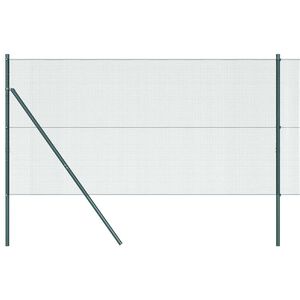 vidaXL Cl&ocirc;ture en fils soud&eacute;s pour fixation au sol 25 x 1 m Vert