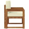 vidaXL Canap&eacute; d&rsquo;ext&eacute;rieur Bois d'acacia massif et polyester Naturel