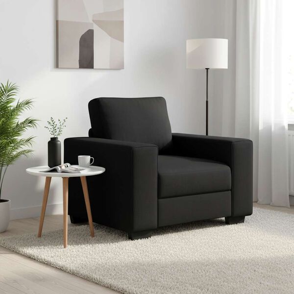 vidaXL Fauteuil noir 100x77x82 cm tissu