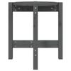 vidaXL Table basse Gris &Oslash; 42,5x45 cm Bois massif de pin