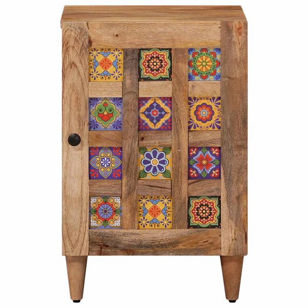 vidaXL Armoire de salle de bain avec porte Naturel 38 x 33,5 x 58 cm