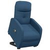 vidaXL Fauteuil de massage Bleu Tissu