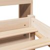 vidaXL Lit biblioth&egrave;que sans matelas 135x190 cm bois de pin massif