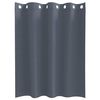 vidaXL Rideaux occultants avec anneaux 2 pcs Anthracite 140 x 140 cm