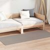 vidaXL Tapis de surface Rectangulaire LUGO Taupe 150 x 80 cm Polyester