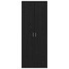 vidaXL Haut Armoire Ch&ecirc;ne noir 70 x 33,5 x 180 cm Bois d'ing&eacute;nierie