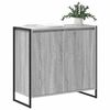 vidaXL Meuble d'appoint Gris Sonoma 79 x 36 x 75 cm Bois d'ing&eacute;nierie