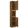 vidaXL Armoire de bain Chêne fumé 32x34x188,5 cm Bois d'ingénierie