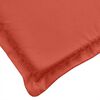 vidaXL Coussins de chaise &agrave; dossier bas lot de 4 rouge m&eacute;lang&eacute; tissu