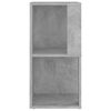 vidaXL Armoire d'angle Gris béton 33x33x67 cm Bois d'ingénierie