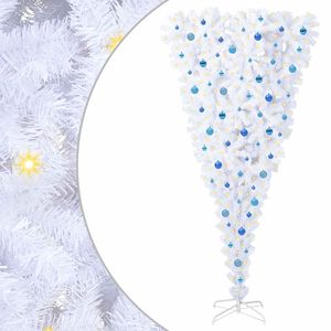 vidaXL Sapin de No&euml;l artificiel avec 300 LED Blanc 240 cm PVC et Acier
