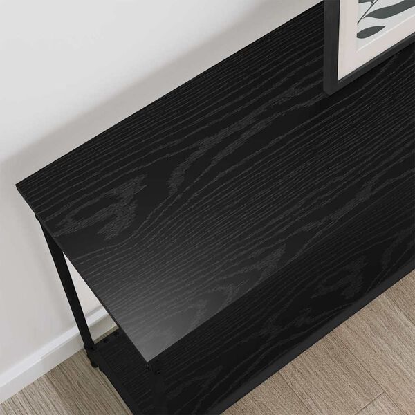 vidaXL Table console Ch&ecirc;ne noir 101 x 30.5 x 75 cm Bois d'ing&eacute;nierie