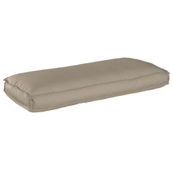 vidaXL Coussin pour assise / dossier de palette Taupe 120 x 50 x 12 cm