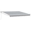 vidaXL Auvent r&eacute;tractable anthracite/blanc 3x2,5 m tissu et aluminium