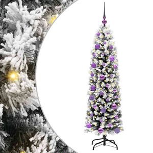vidaXL Sapin de No&euml;l artificiel Vert 150 cm PVC et acier et plastique
