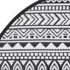 vidaXL Tapis d'ext&eacute;rieur ARAKIL noir &Oslash;200 cm PP