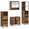 vidaXL Ensemble de mobilier de salle de bain 4 pcs Bois Ancien