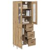 vidaXL Haut Armoire avec tiroir Ch&ecirc;ne artisanal 69,5 x 34 x 90 cm