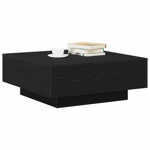 vidaXL Table basse Ch&ecirc;ne noir 80 x 80 x 31 cm