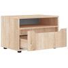 vidaXL Meuble TV VISNES ch&ecirc;ne sonoma 60x40x38 cm bois d'ing&eacute;nierie
