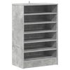 vidaXL Armoire &agrave; chaussures Gris b&eacute;ton 60x35x92 cm Bois d&rsquo;ing&eacute;nierie