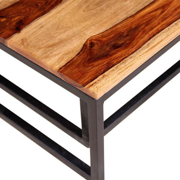 Ensemble De 2 Tables Gigognes En Acajou Massif - Tables D'appoint, Bouts De Canapé, Salon, Style Rustique