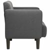 vidaXL Canapé-chaise accoudoirs gris foncé 54 cm tissu velours côtelé