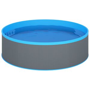 vidaXL Piscine &agrave; &eacute;claboussures 350x90 cm Gris