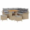 vidaXL Ensemble de canap&eacute; de jardin 8 pcs Beige et Gris clair
