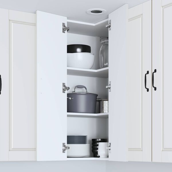 vidaXL Armoire de cuisine Blanc 57 x 57 x 100 cm Bois d'ing&eacute;nierie